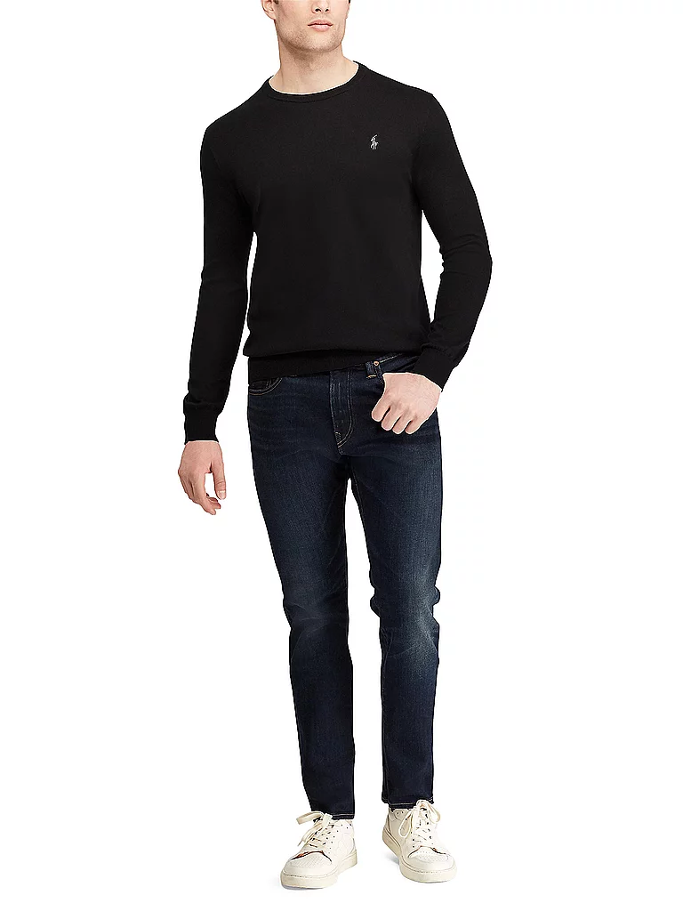 Polo Ralph Lauren pour homme. 710684957008 Pull en coton slim noir (S), Casuel, Classique 2